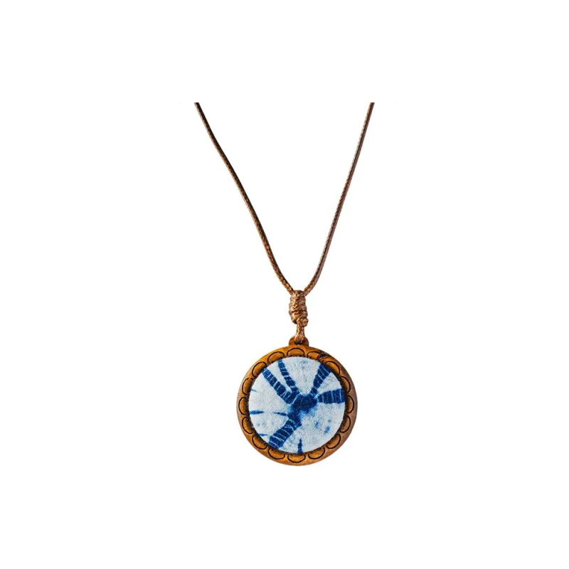 LILY&LOTTY Tie Dye Fabric Necklaces Women's-7