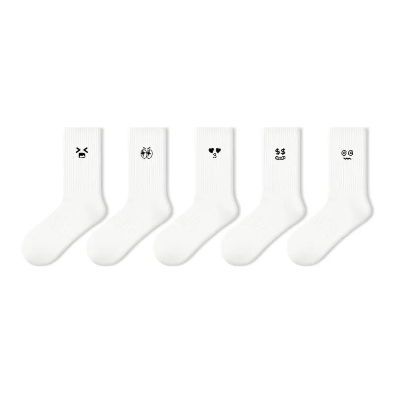 Primeet Mid Calf Socks Unisex 5 Pack-41