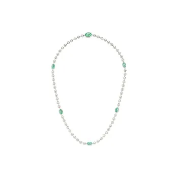 GUCCI Interlocking G Boule Chain Necklace