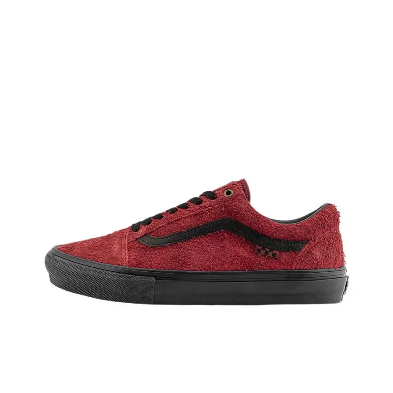 Vans Skate Old Skool 'Hairy Suede Burgundy Red'-0