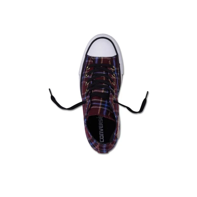 Converse All Star Anti-Slip Wear-Resistant High-Top Canvas Shoes Women's Burgundy-2