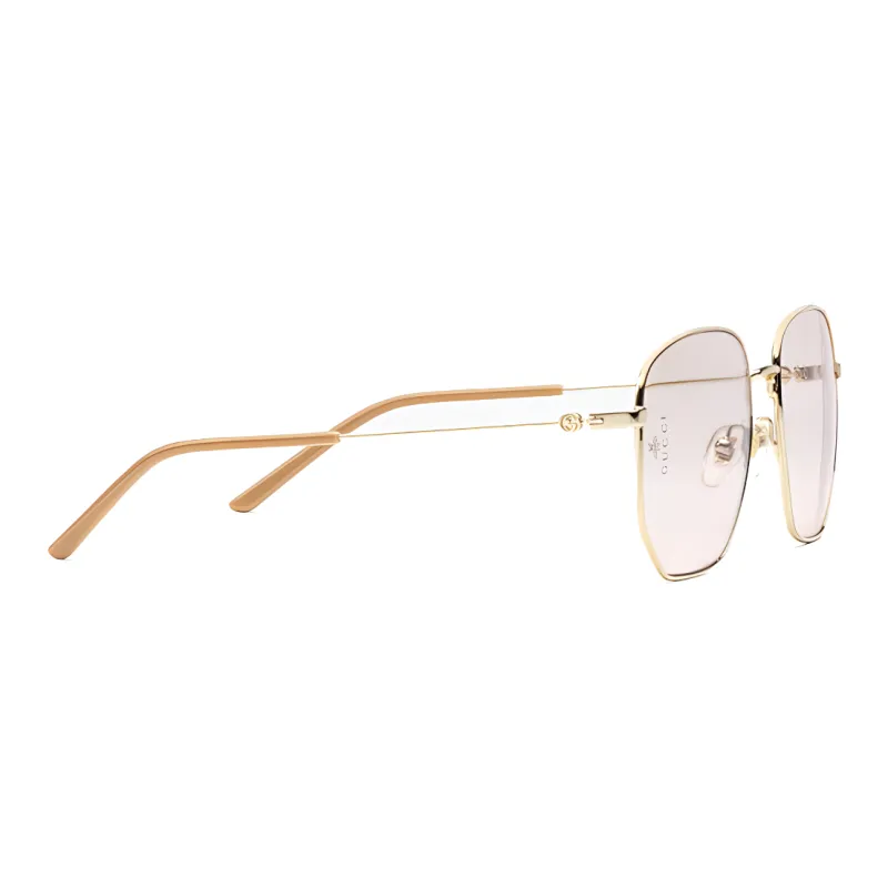 GUCCI Hexagon Frame Sunglasses-2