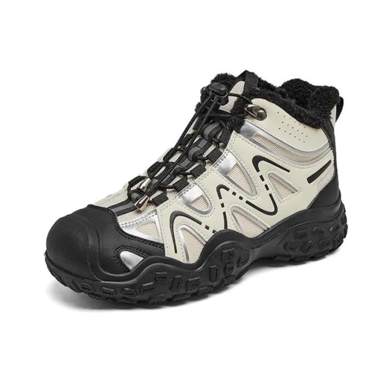 AGSDON Warm Height Increasing Slip Resistant High Top Hiking Shoes Women's-1