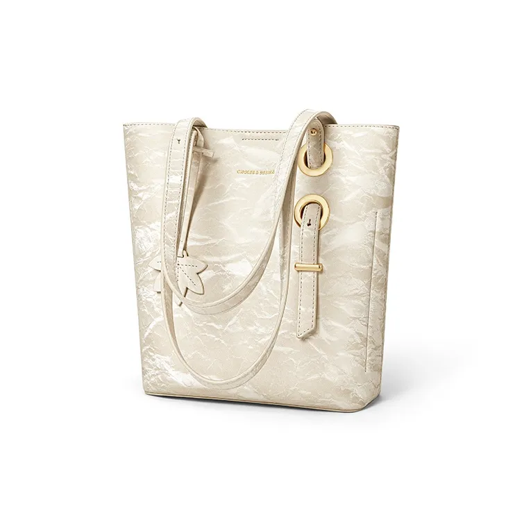 CNOLES Synthetic Leather Casual Workplace Date Commute Shoulder Bag Regular Women's Iridescent Fruit Nuts-2