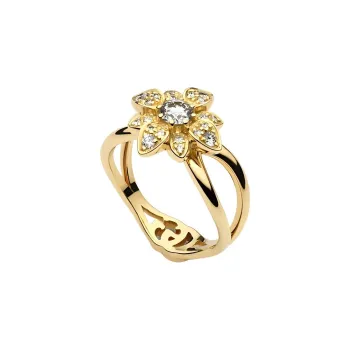 GUCCI 18K Gold, Diamond Rings Women's Gold