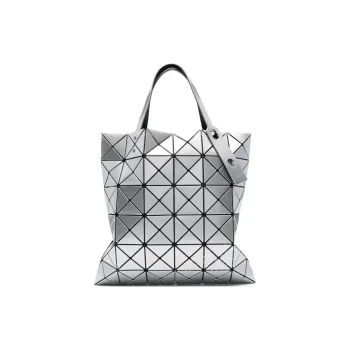 ISSEY MIYAKE PVC Handbag Women's Silver