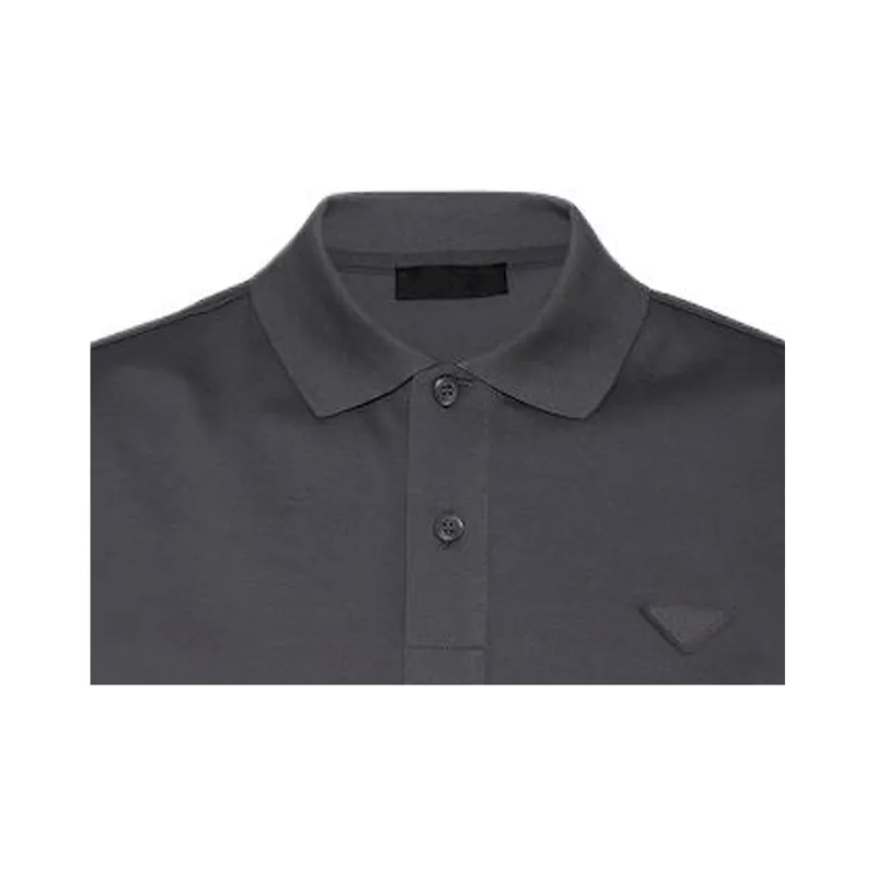 PRADA Polo Shirts Men Gray-1