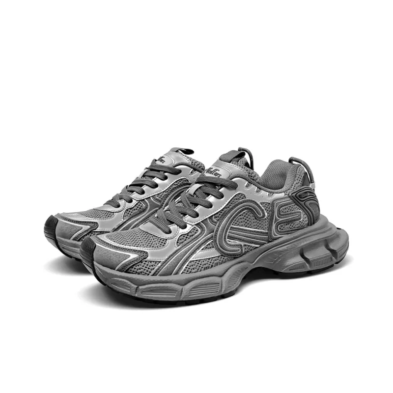 TCELLARS Cushioning Abrasion Resistant Breathable Coverage Lightweight Height Increasing Low Top Chunky Sneakers Unisex-2
