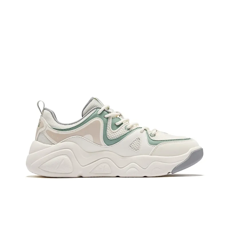 Erke Battery Panda 4.0 Durable Breathable Low-Top Skateboard Shoes Men's Microcrystal White Jade Green-1