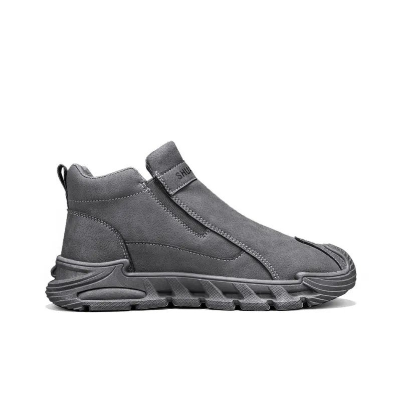Binary Work Boots Men High Top Black-1