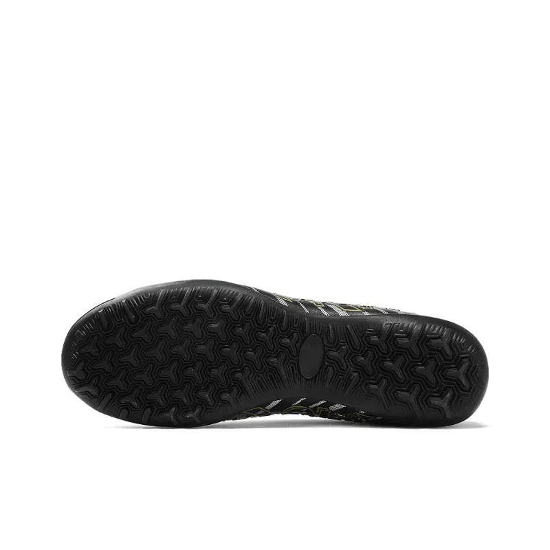 OFFER AITR Soccer Shoes Unisex High Top Black/White/Cyan-4