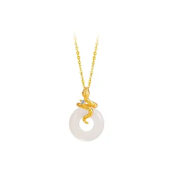 Qing Yi Chalcedony Necklaces Unisex