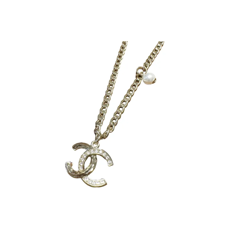 CHANEL Metal Necklaces Women's Gold-2
