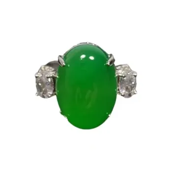 JUNWEN Chalcedony Rings Women's