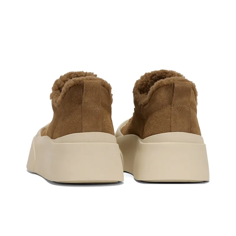 GG-CC Anti-Slip Wear-Resistant Low-Top Fleece-Lined Skateboard Shoes Women's-3