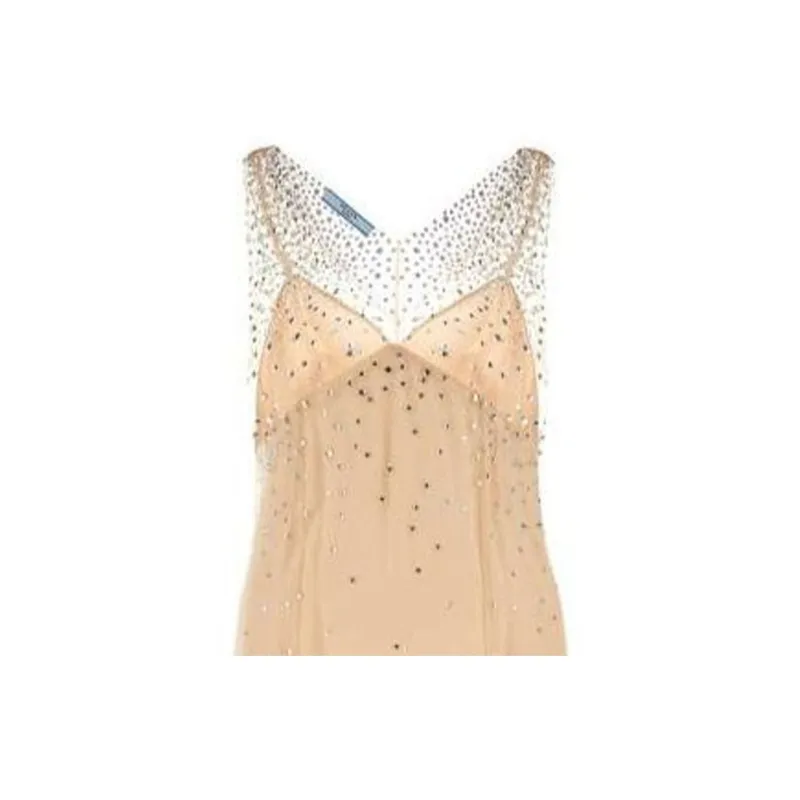 PRADA Embellished Sleeveless Dress-2