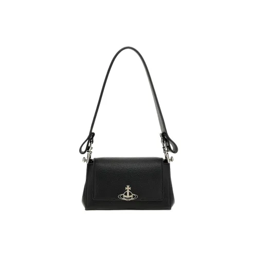 Vivienne Westwood Orb Plaque Foldover Top Shoulder Bag