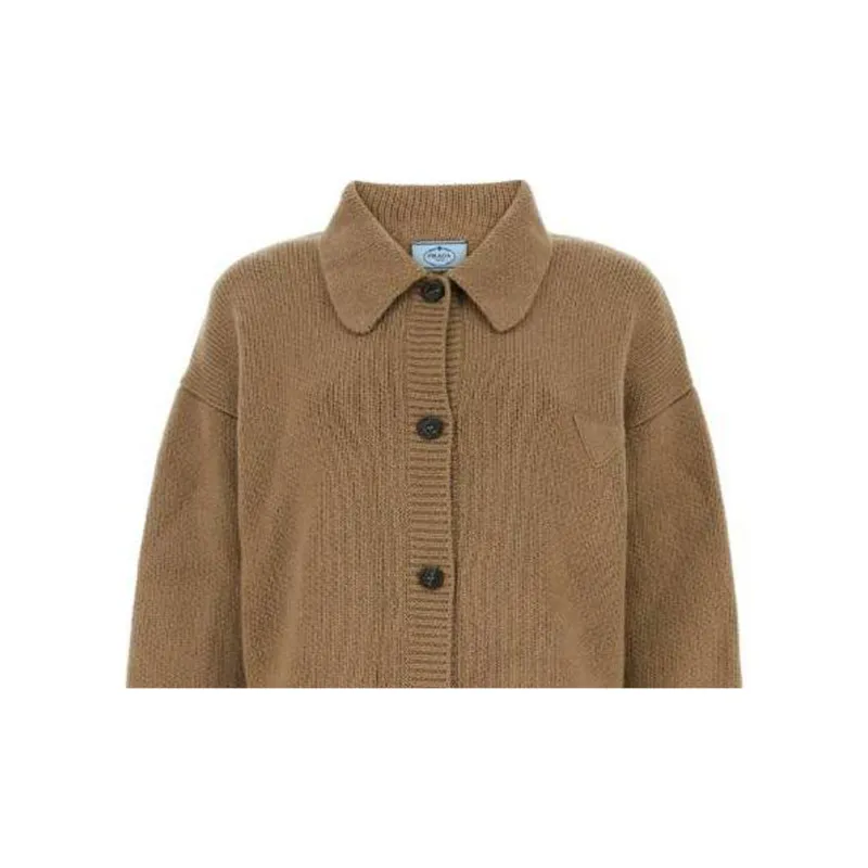 PRADA Prad Buttoned Knitted Cardigan-2