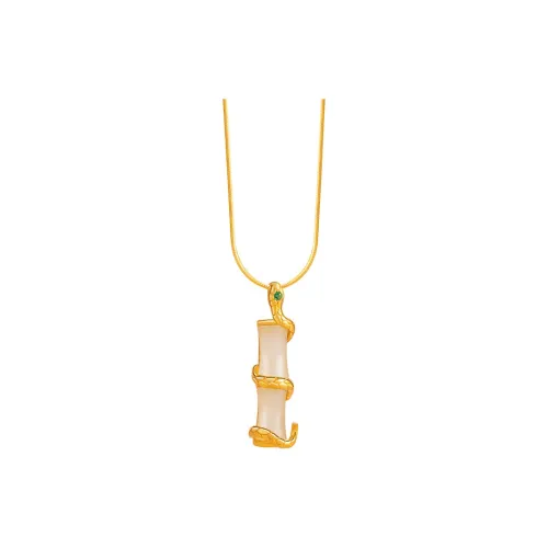 Qing Yi Hetian Jade Necklaces White Jade Women's