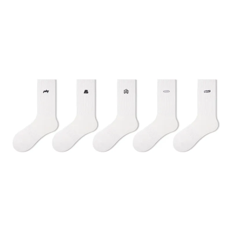 Primeet Mid Calf Socks Unisex 5 Pack-36