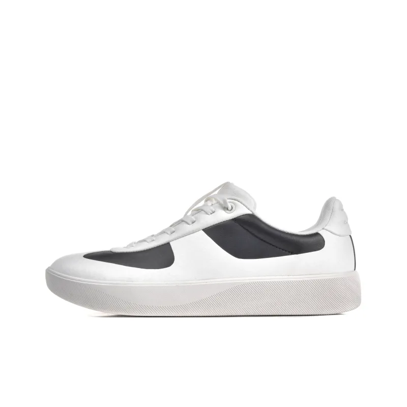 TREEPERI Coverage Slip Resistant, Abrasion Resistant, Balance, Lightweight Low Top Skateboard Shoes Unisex White Black-0
