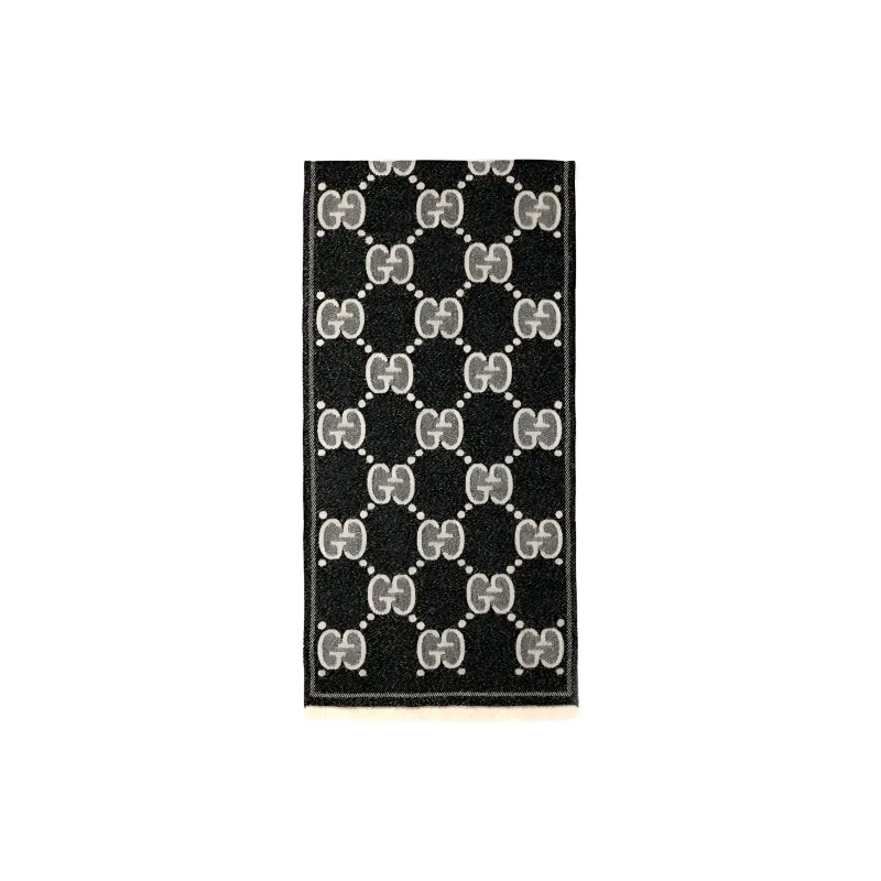 GUCCI Knit Scarves Unisex Black-1