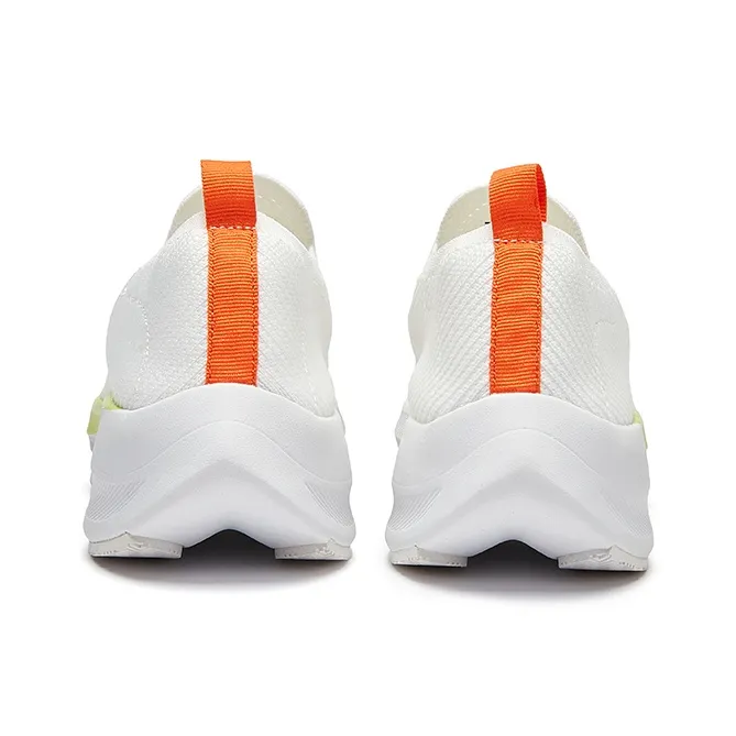 VOIT Cushioning, Slip Resistant, And Abrasion Resistant Low Top Running Shoes Unisex White Red-4