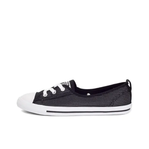 Converse CHUCK TAYLOR Wear resistant And Lightweight Low Top Canvas Shoes Women's Black