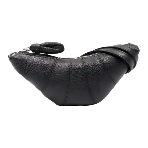 Lemaire Croissant Series Cow Leather Coin Purse Mini Unisex Chocolate