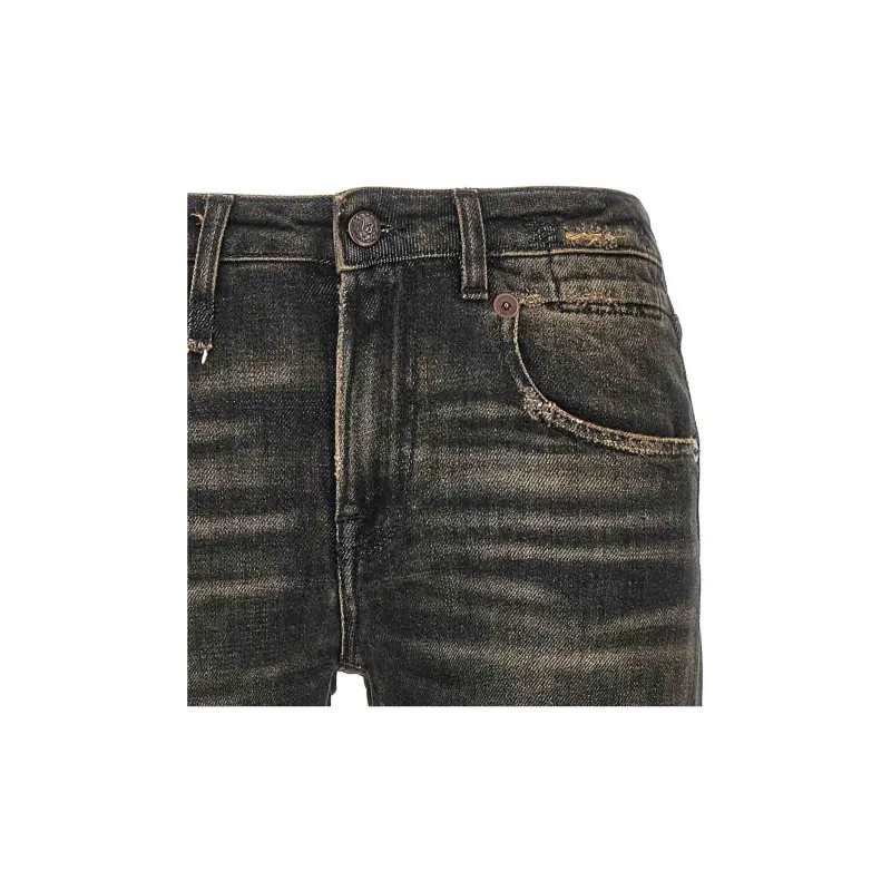 R13 Distressed effect Cropped Jeans-4