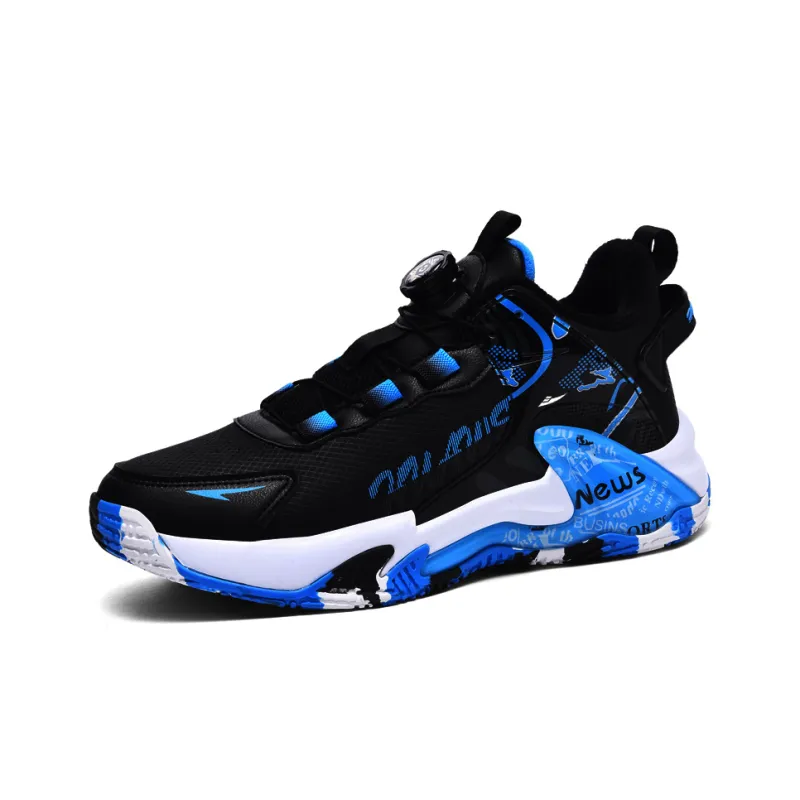 Kuding Cushioned Slip-Resistant Water-Resistant Wear-Resistant Basketball Shoes Men's-5