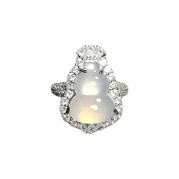 JUNWEN Chalcedony Rings Women's