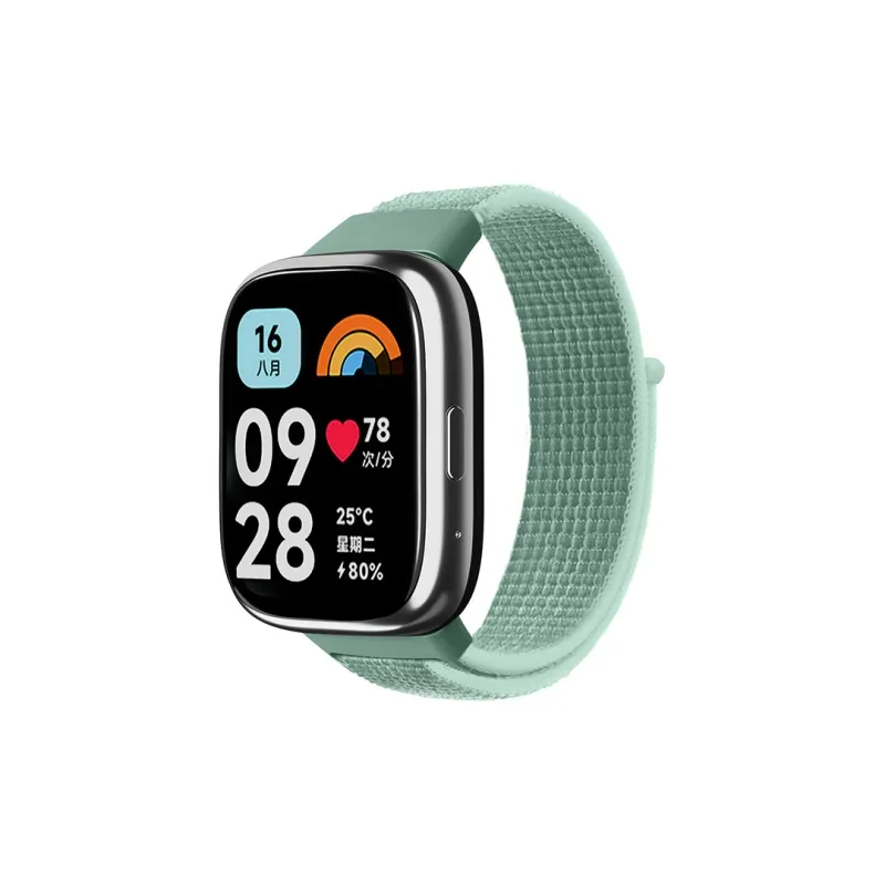 ZHENGGUANG Watch Band Apple Red Beige Compatibility Nylon Material-33
