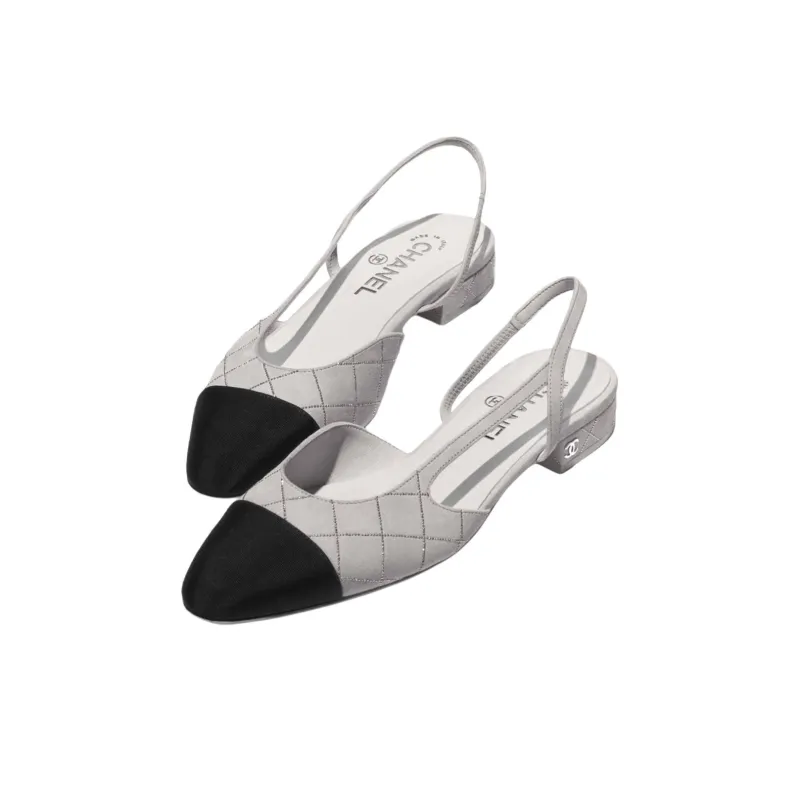 CHANEL 25C Pre Spring Vacation Collection Casual Single Shoes Women's Gray-2