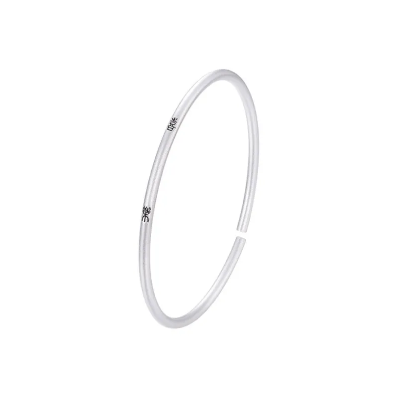 Strange 999 Fine Silver Bangles Women's-0