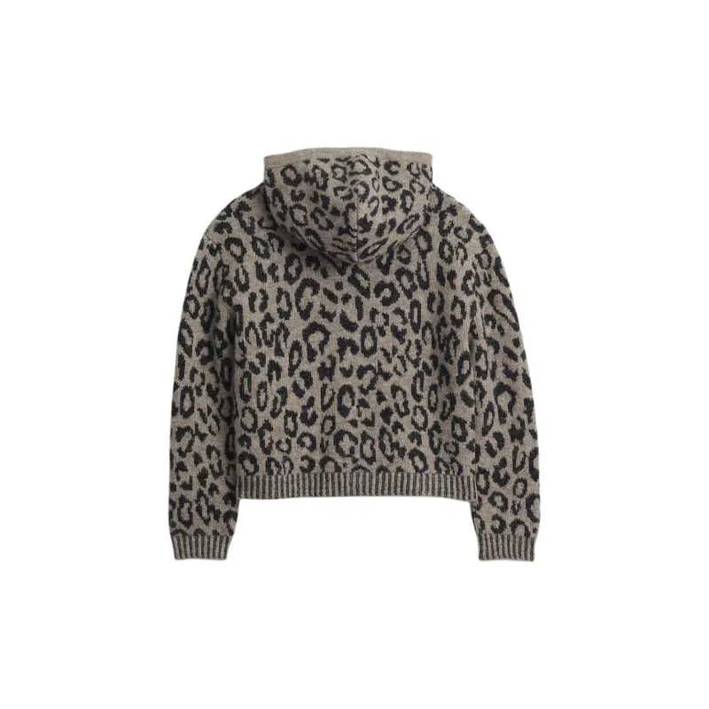 ZARA Sweatshirt Men's Leopard Print/Gray-1