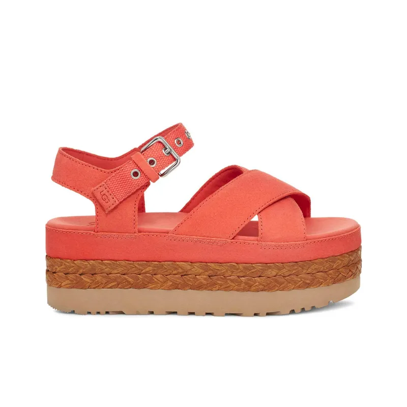 UGG Aubrey Ankle Sandal Vibrant Coral Women's-1