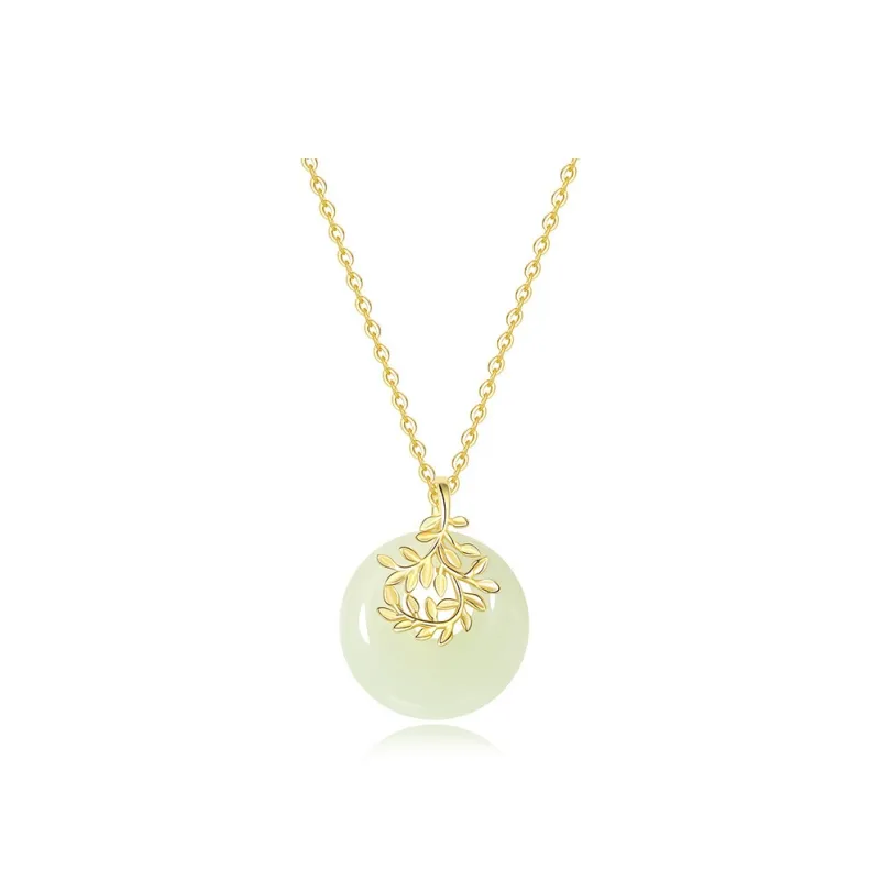 WEITIANXUAN Necklaces White Jade/Pale Greenish White Jade Unisex-0