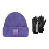 Purple Hats & Caps+Black Gloves