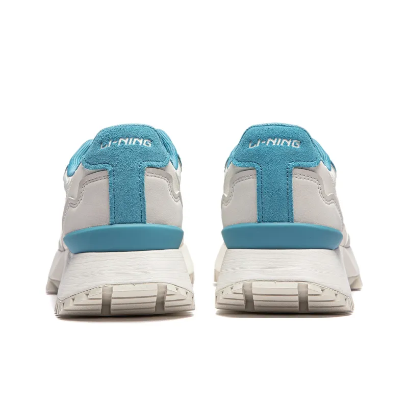 LINING Sports Life Collection Casual Shoes Women's Low Top Ivory/Silver Birch Gray/Light Lake Blue-5