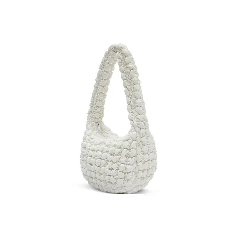 Soullight Water repellent Technical Fabric Shoulder Bag With Shoulder Strap Women's White-1