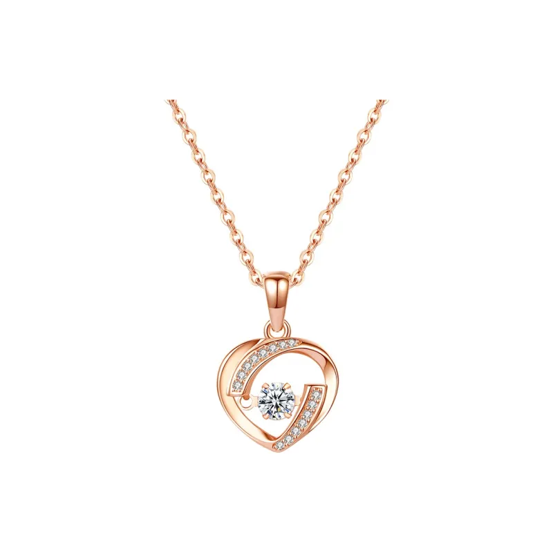 ZUOHUO S925 Silver Necklaces Women's Rose Gold-0