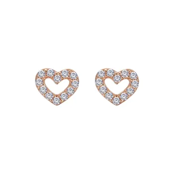 Heart To Heart 18K Gold Stud Earrings Women's