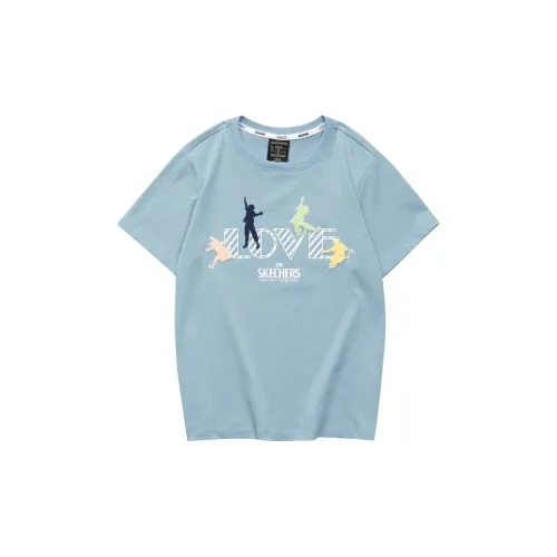 Skechers Funny Monster Regular T Shirt Women's Ashley Blue