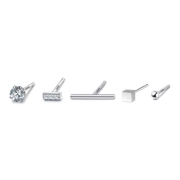 EAR PARTNER 999 Fine Silver Stud Earrings Unisex