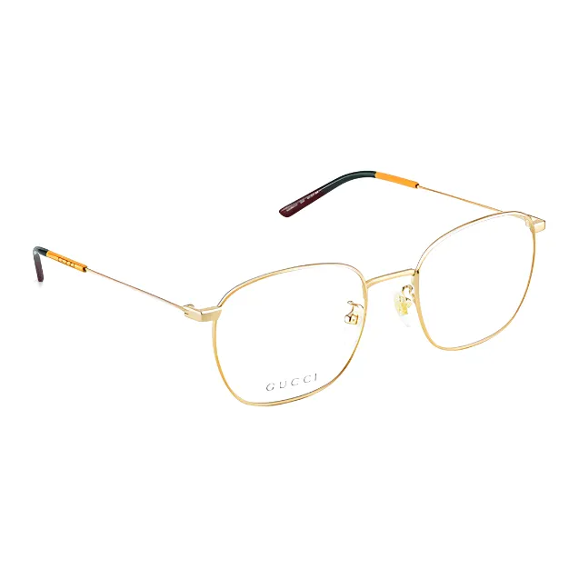 GUCCI Alloy Square Eyeglass Frames Unisex Multicolor-1