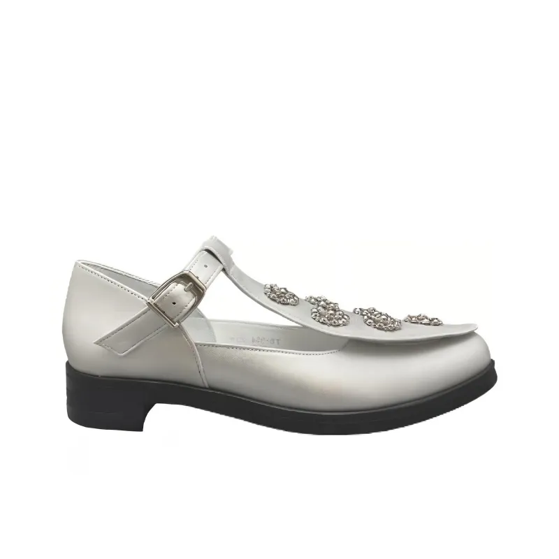 Tokyo Bopper Casual Single Shoes 3cm Women's Silver-1