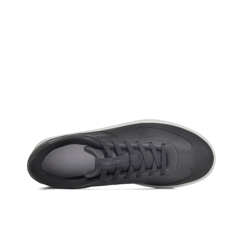 TREEPERI Coverage Slip Resistant, Abrasion Resistant, And Balance Support Low Top Skateboard Shoes Unisex Black White-5