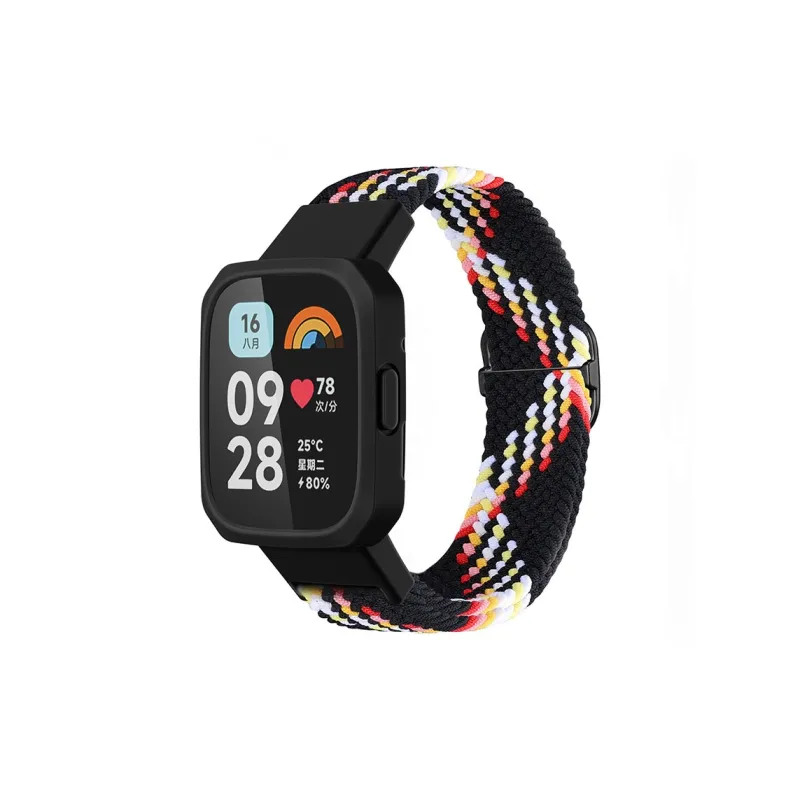 ZHENGGUANG Watch Band Red Beige Compatibility Fabric Material-21