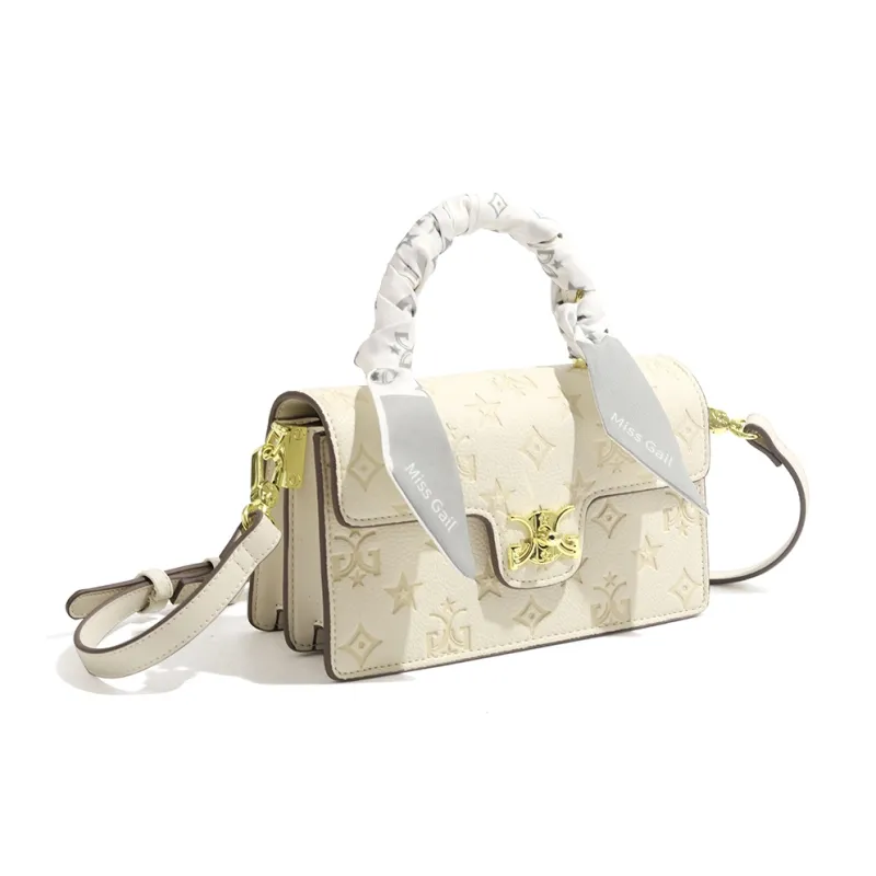 MISS GAIL Synthetic Leather Shoulder Bag, Crossbody Bag, Handbag Regular Women's Pink/White-7